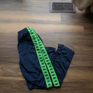 Kappa Green & Navy Blue Jogging Pant